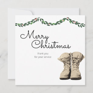 Tarjeta Pequeña Enviar Navidades de Navidades militares a soldados