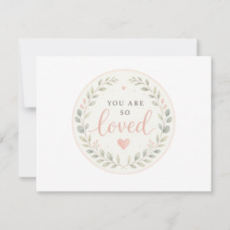 Tarjeta Pequeña Eres Amado, Regalo para Recién Nacido