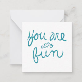 Tarjeta Pequeña Eres Divertido Valentine