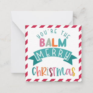 Tarjeta Pequeña eres el bálsamo regalo de Navidad alegre