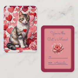 Tarjeta Pequeña 'Eres el gato del mijo' Tabby Classroom Valentine