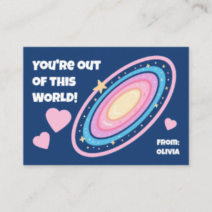 Tarjeta Pequeña Eres fuera de este MUNDO Niños San Valentín