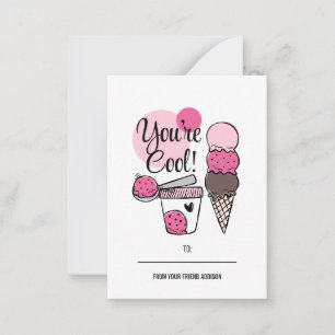 Tarjeta Pequeña Eres Guay Kids Classroom Valentine Card 100pk