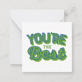 Tarjeta Pequeña Eres lo mejor – Regalo de Agradecimiento Adorable