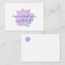 Tarjeta Pequeña 'Eres mágicamente hermoso': Afirmación Floral