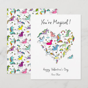 Tarjeta Pequeña Eres Mágico, Día de San Valentín de Niños de Unico