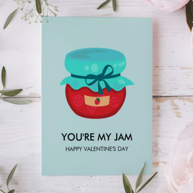 Tarjeta Pequeña Eres mi Jam Valentine, aula escolar para niños (Subido por el creador)