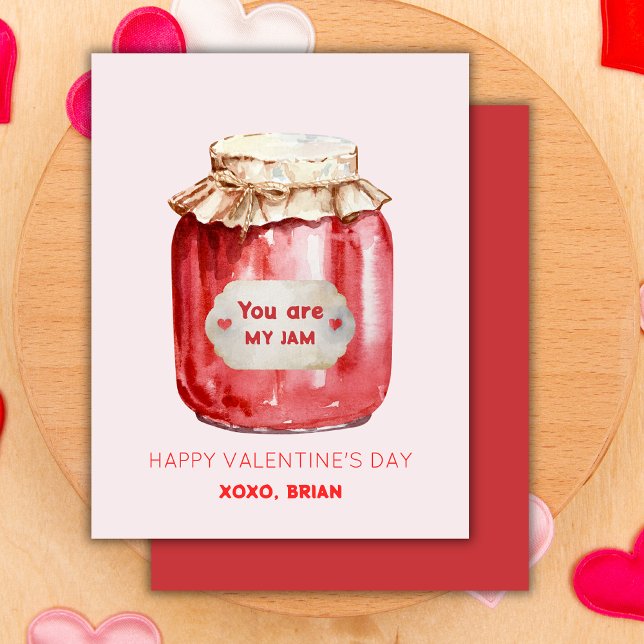 Tarjeta Pequeña Eres mi jodida clase feliz de San Valentín rosa (Subido por el creador)