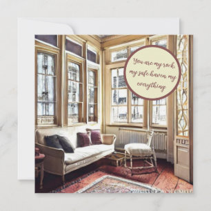 Tarjeta Pequeña Eres mi piedra y mi refugio seguro