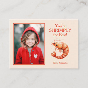 Tarjeta Pequeña Eres SIMPLEMENTE el Mejor Valentín para Niños