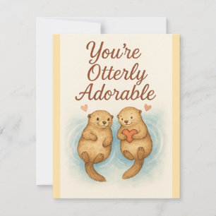 Tarjeta Pequeña Eres totalmente adorable - Nueces cutáneas de colo