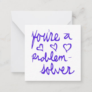 Tarjeta Pequeña Eres un Valentine de solución de problemas