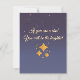 Tarjeta Pequeña Eres una estrella brillante