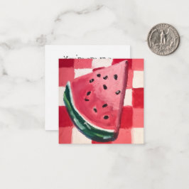Tarjeta Pequeña Eres Único en una Sandía