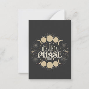 Tarjeta Pequeña Es sólo una fase del eclipse solar 2025 luna lunar