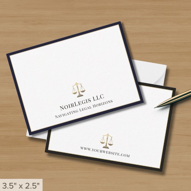 Tarjeta Pequeña Escala de Justicia Superior de Oro para Abogados (Subido por el creador)