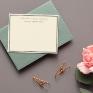 Tarjeta Pequeña Escándalo elegante enviado con amor y abrazos