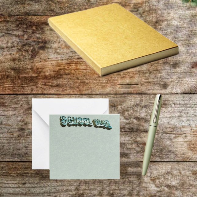 Tarjeta Pequeña Escolar luz 3D (These expressive note cards, are just right for a busy school year!)