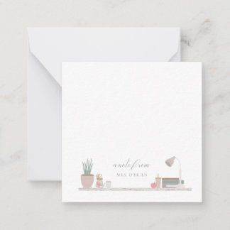 Tarjeta Pequeña Escritorio del profesor