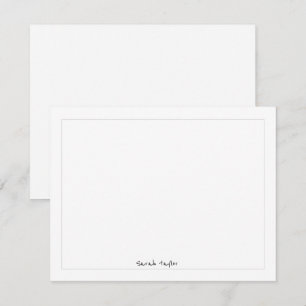 Tarjeta Pequeña Escritura a mano moderna simple Stationery persona