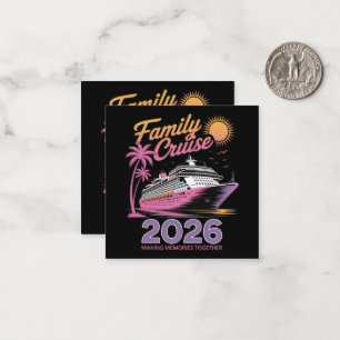 Tarjeta Pequeña Escuadrón de crucero familiar viaje coincidente de