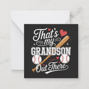 Tarjeta Pequeña Ese es mi nieto ahí fuera Béisbol