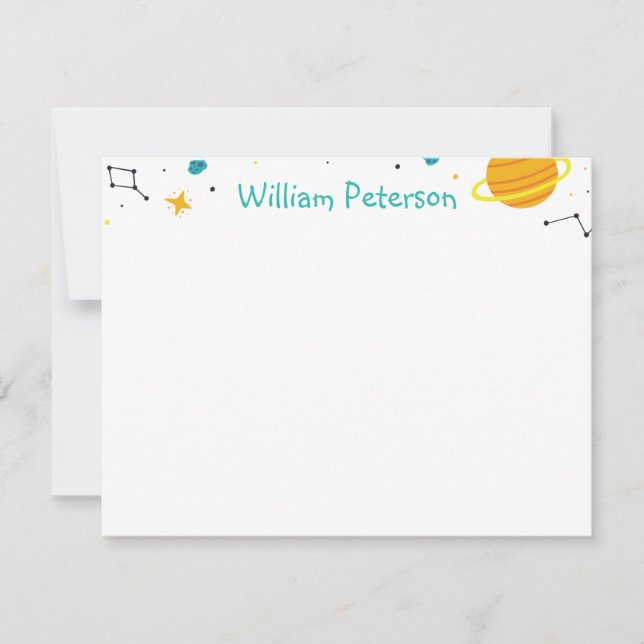 Tarjeta Pequeña Espacio Gracias (Anverso)