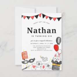 Tarjeta Pequeña Espectáculo mágico de la guerra de la guerra de la