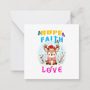 Tarjeta Pequeña Esperanza Fe Amor