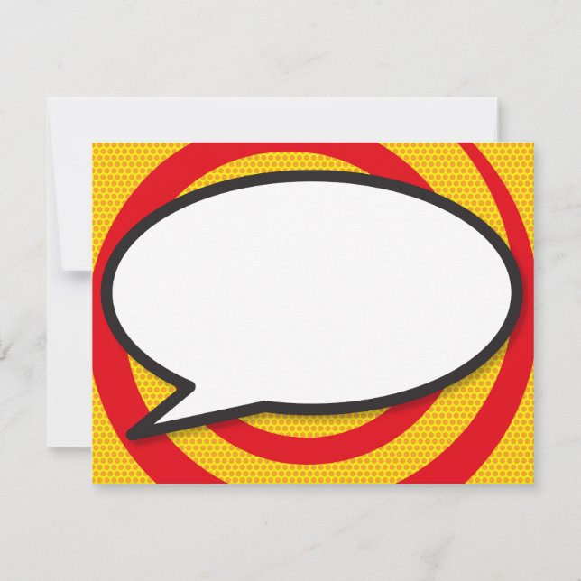 Tarjeta Pequeña Espiral de burbujas de mensajes divertidos (Anverso)