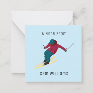 Tarjeta Pequeña Esquí