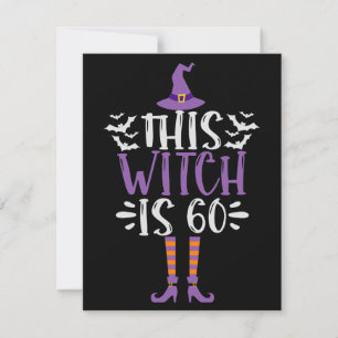Tarjeta Pequeña Esta Bruja es el 60º Cumpleaños Divertido y Espelu