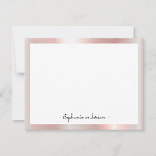 Tarjeta Pequeña Estacionalidad personalizada de oro Rosa moderno