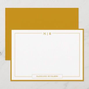 Tarjeta Pequeña Estacionamiento clásico del borde amarillo mostaza