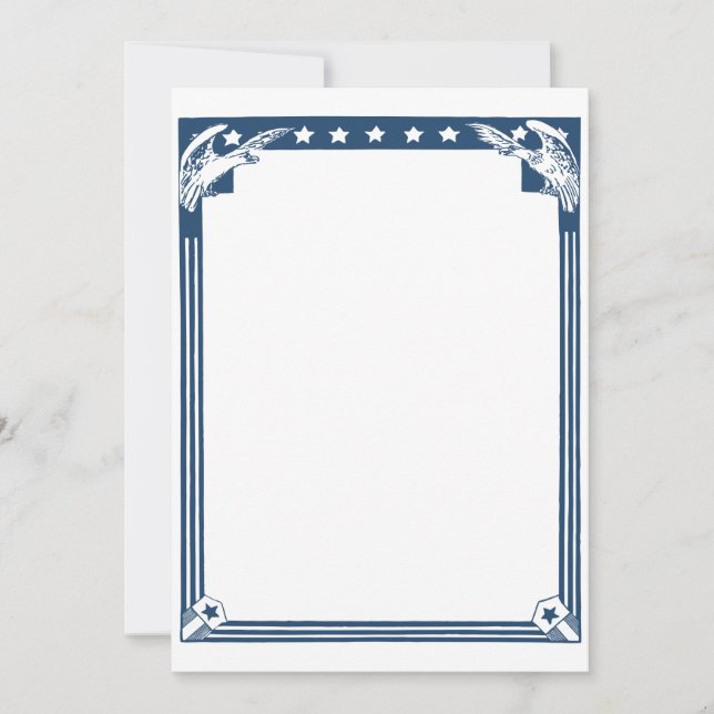 Tarjeta Pequeña Estacionamiento de águilas de águilas azules de Es (Anverso)