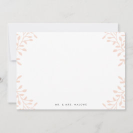 Tarjeta Pequeña Estacionamiento de boda de jardín secreto - Rubor