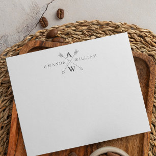 Tarjeta Pequeña Estacionamiento de la pareja Boho Arrow Casual