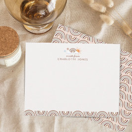 Tarjeta Pequeña Estacionamiento de niños con patrón geométrico arc