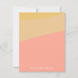 Tarjeta Pequeña Estacionamiento de nombres personalizados de color