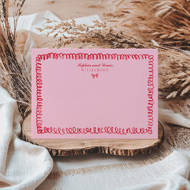 Tarjeta Pequeña Estacionamiento de parejas dibujadas a mano en col