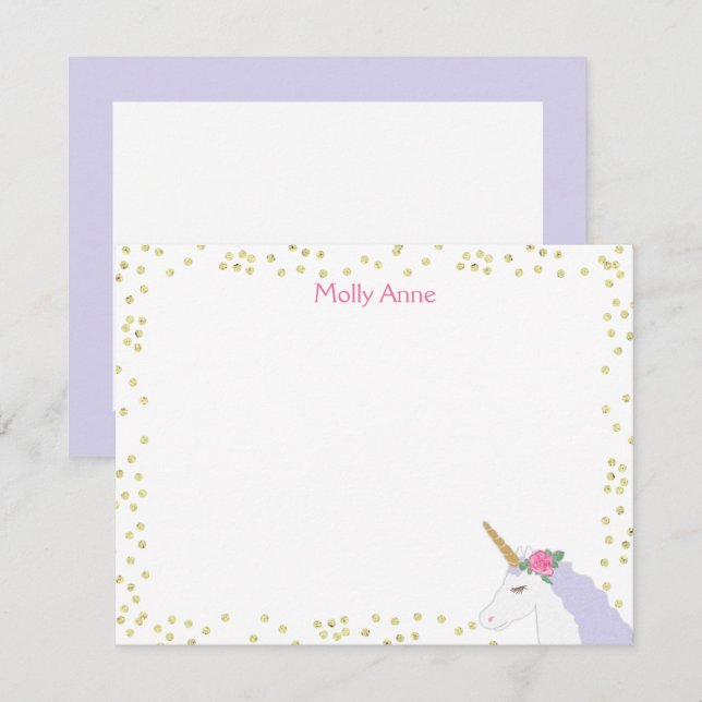 Tarjeta Pequeña Estacionamiento del Chica del Punto de Oro Rosado  (Anverso / Reverso)