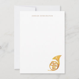 Tarjeta Pequeña Estacionamiento del Cuerno Francés - Cartas de not