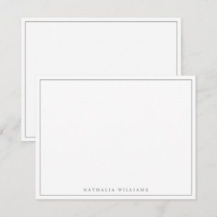 Tarjeta Pequeña Estacionamiento gris personalizado básico minimali