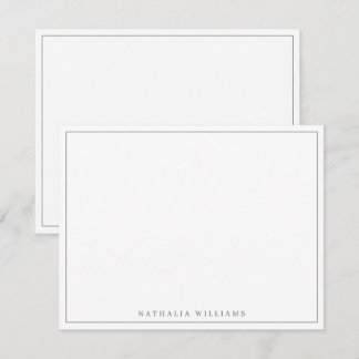 Tarjeta Pequeña Estacionamiento gris personalizado básico minimali