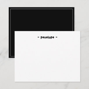 Tarjeta Pequeña Estacionamiento minimalista personalizado en blanc