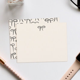 Tarjeta Pequeña Estacionamiento personal en negro y crema a contra