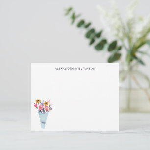 Tarjeta Pequeña Estacionamiento personalizado de Bouquet de flores