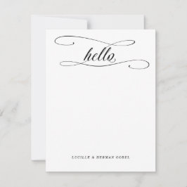 Tarjeta Pequeña Estacionamiento personalizado de caligrafía de sal