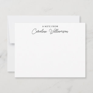Tarjeta Pequeña Estacionamiento Personalizado De Caligrafía Simple
