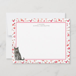 Tarjeta Pequeña Estacionamiento personalizado de gato de Shorthair